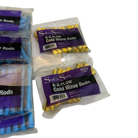 Soft n' Style E-Z Flow Cold Wave Rods Assorted Sizes Perm 15 Pckgs 180 Rods NEW - Picture 4 of 7